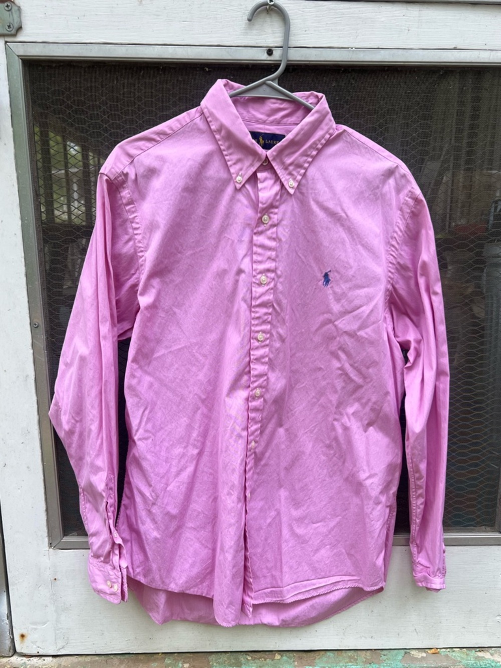 Ralph Lauren Light Pink Button-Down Polo Oxford Shirt